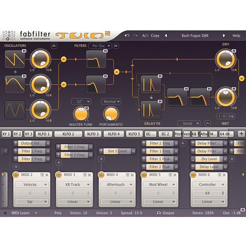 FabFilter Twin 2 Synthesizer Software
