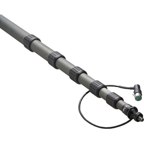 K-Tek Klassic Series Traveler K230KTA2 6-Section Boompole with Coiled Cable and KTA2 Transmitter Adapter Side Mount