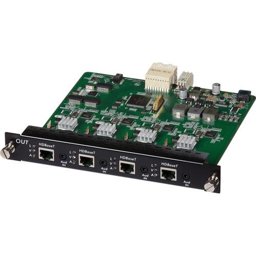 MuxLab 4 Channel HDBT Output Card PoE 4K UHD for 16x16 Modular Matrix
