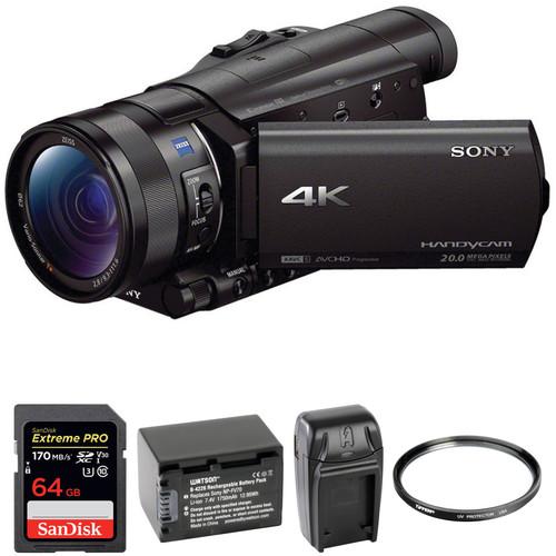 Sony FDR-AX100 4K Camcorder Basic Kit