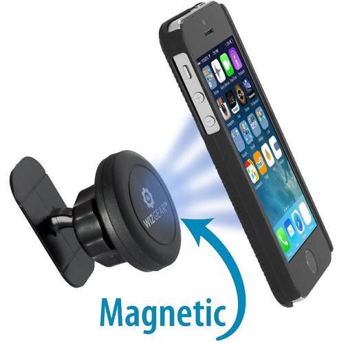 WizGear Universal Stick-On Adhesive Magnet Dash Mount for Smartphones