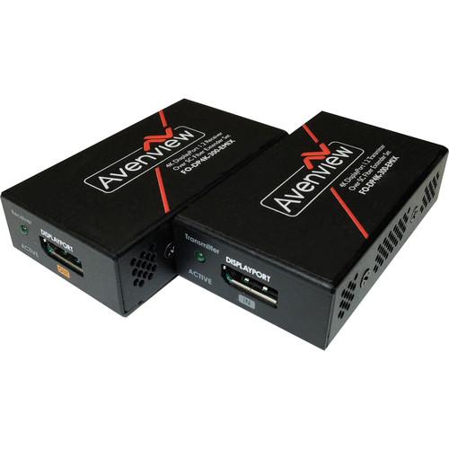 Avenview 4K DisplayPort Extender Set Over SC Fiber