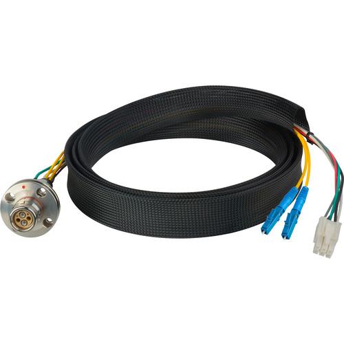 Camplex FCS015A-FR Hybrid Fiber Optic Receptacle Breakout Cable SMPTE ARIB with LC Female Connector
