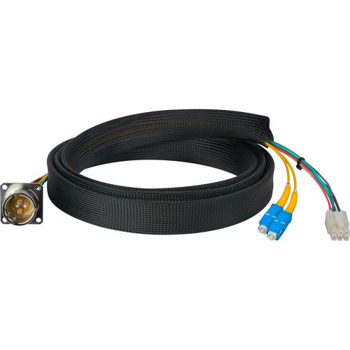 Camplex FCS015A-FR Hybrid Fiber Optic Receptacle Breakout Cable SMPTE ARIB with SC Male Connector
