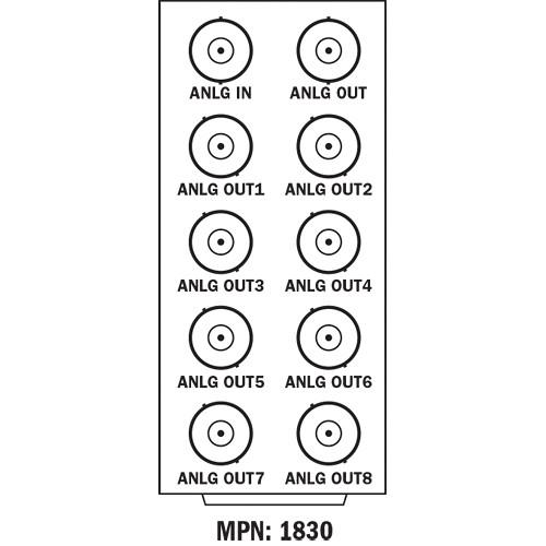 Cobalt Analog Video DA Standard-Width Rear Module for 20-Slot Frame