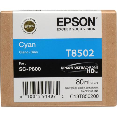 Epson T850200 UltraChrome HD Cyan Ink Cartridge