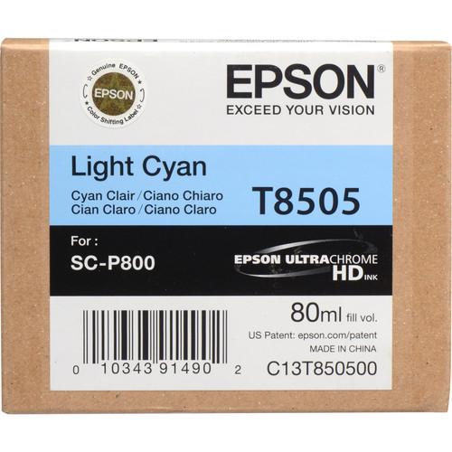 Epson T850500 UltraChrome HD Light Cyan Ink Cartridge