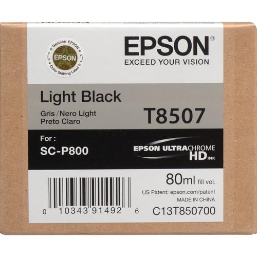Epson T850700 UltraChrome HD Light Black Ink Cartridge