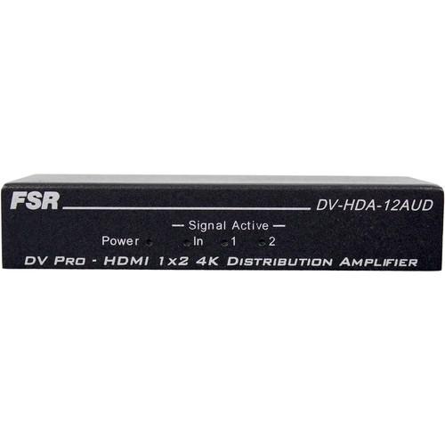FSR 1x2 HDMI Distribution Amplifier with Audio De-Embedder