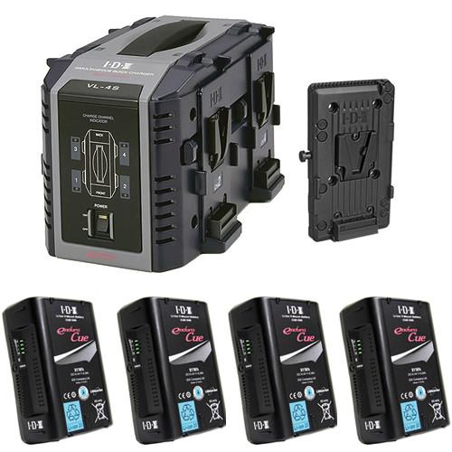 IDX System Technology Endura Cue-D95 V-Mount 4-Battery Kit for AJA CION