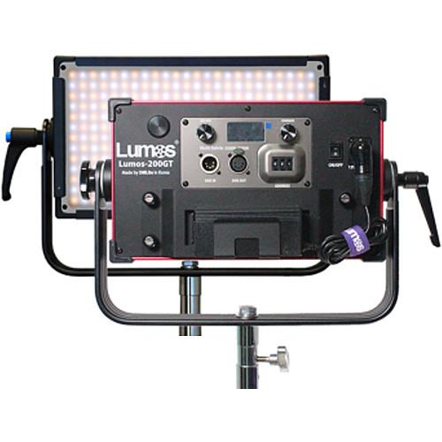 Lumos 200GT Tungsten-Balanced LED Fixture with IP65 Connector and AC Adapter