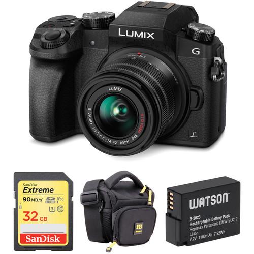 Panasonic Lumix DMC-G7 Mirrorless Micro Four Thirds Digital Camera with 14-42mm Lens and Accessory Kit