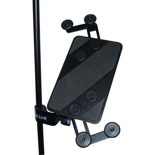 QuikLok IPS-12 Microphone and Music Stand-Mount Universal Tablet Holder