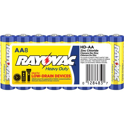 RAYOVAC Heavy-Duty AA Zinc Chloride Batteries