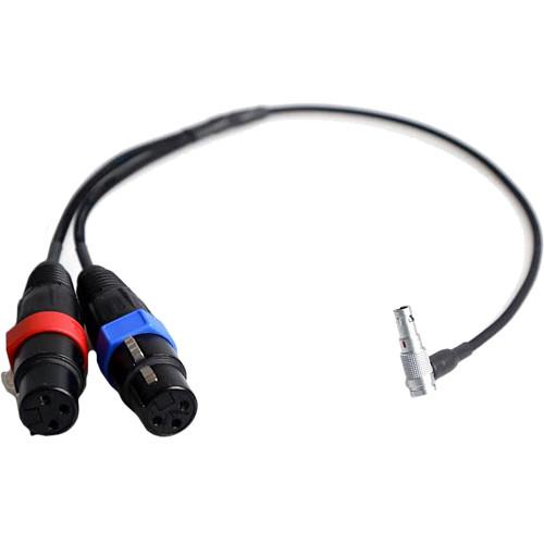 Remote Audio Two 3-Pin XLR Female to 5-Pin LEMO Audio Input Cable for Alexa Mini