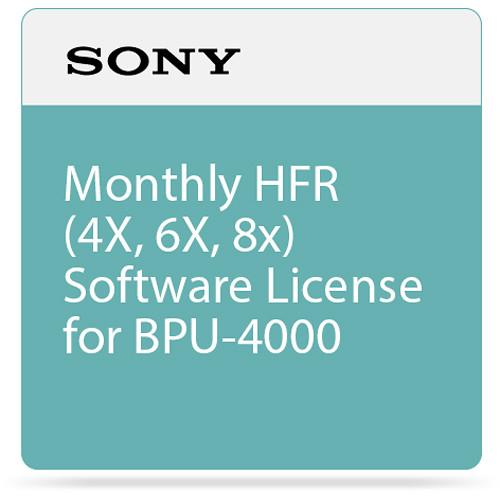 Sony Monthly HFR Software License for BPU-4000