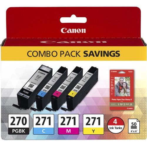 Canon PGI-270 CLI-271 CMYK 4-Cartridge Combo Pack