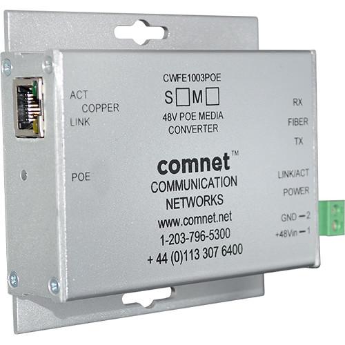 COMNET 2-Port Single Mode 10 100Mbps Ethernet Media Converter with SC Connector