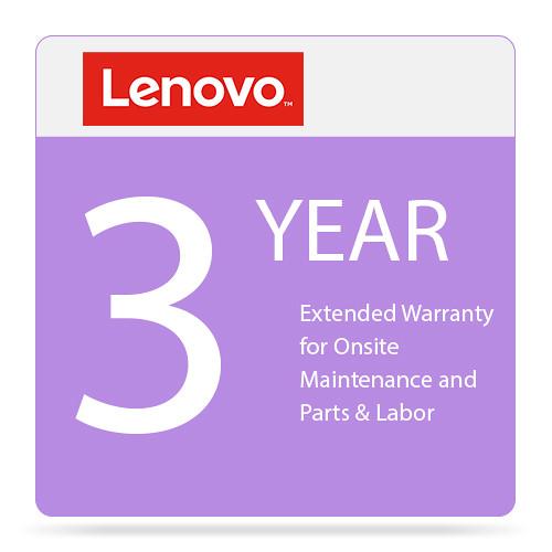 Lenovo 3-Year Extended Warranty for Onsite Maintenance and Parts & Labor