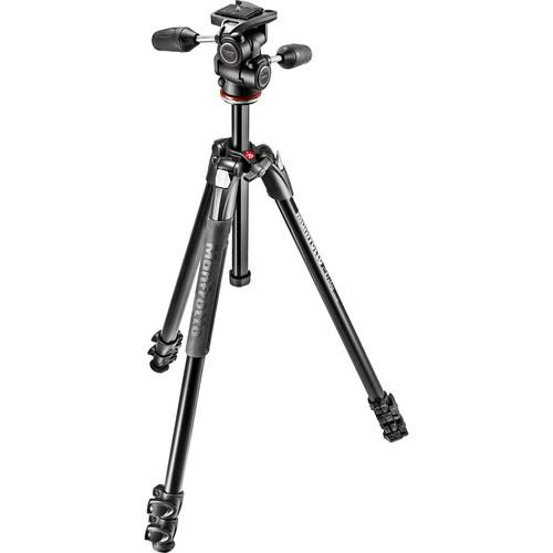Manfrotto MK290XTA3-3WUS 290 Xtra Aluminum Tripod with 804 3-Way Pan Tilt Head