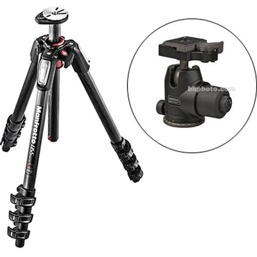 Manfrotto MT055CXPRO4 Carbon Fiber Tripod with 468MGRC2 Hydrostatic Ball Head
