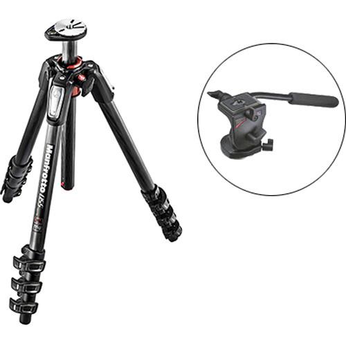 Manfrotto MT055CXPRO4 Carbon Fiber Tripod with 700RC2 Mini Fluid Video Head Kit