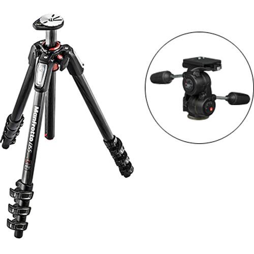Manfrotto MT055CXPRO4 Carbon Fiber Tripod with 808RC4 3-Way Pan Tilt Head