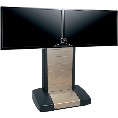 Middle Atlantic Mobile Videoconferencing Presentation Cart with Dual Capacity for 42-55" Displays