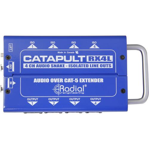 Radial Engineering Catapult RX4L Cat5 Cat6 Snake for Line-Level Audio Routing