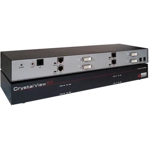Rose Electronics CrystalView EX5 Quad Multi-Head DVI USB Audio Extender over CATx Cable