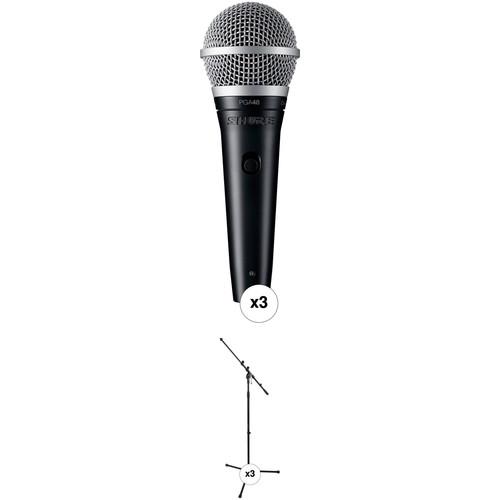 Shure PGA48 Dynamic Vocal Microphone with Cable and Stand Kit