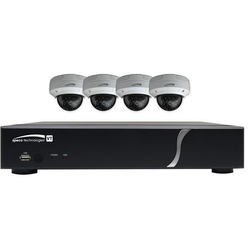 Speco Technologies 4-Channel 1080p DVR with 1TB HDD and 4 1080p Night Vision Dome Cameras