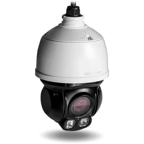 TRENDnet Outdoor 2MP 1080p PoE IR Mini Speed Dome Network Camera with 2.8 to 12mm Varifocal Lens
