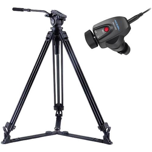 Acebil J-805GX Tripod & Zoom Controller Kit for Sony Cameras with AV R Remote Jack