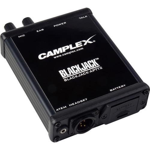 Camplex Push-to-Talk Belt-Clip Active Headset Adapter for Blackmagic ATEM Camera Converter