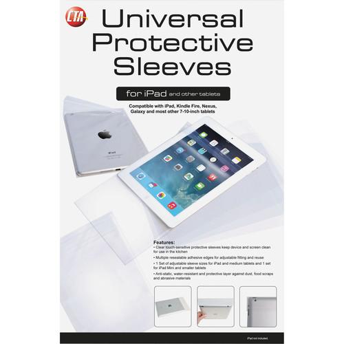 CTA Digital Clear Touch-Sensitive Protective Sleeves for Tablets