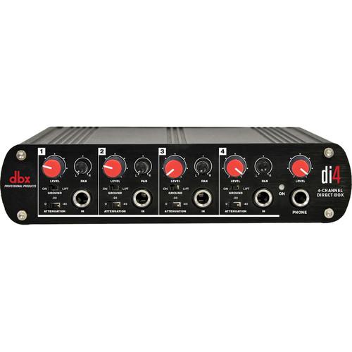 dbx DI4 4-Channel Active Direct Box and Line Mixer