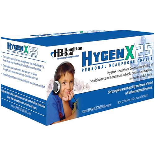 HamiltonBuhl HygenX 2.5" Disposable Sanitary Ear Cushion Covers for On-Ear Headphones and Headsets