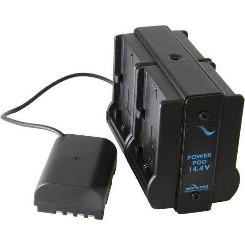 IndiPRO Tools Quad LP-E6 Power System with Panasonic DMW-BLF19 Dummy Battery