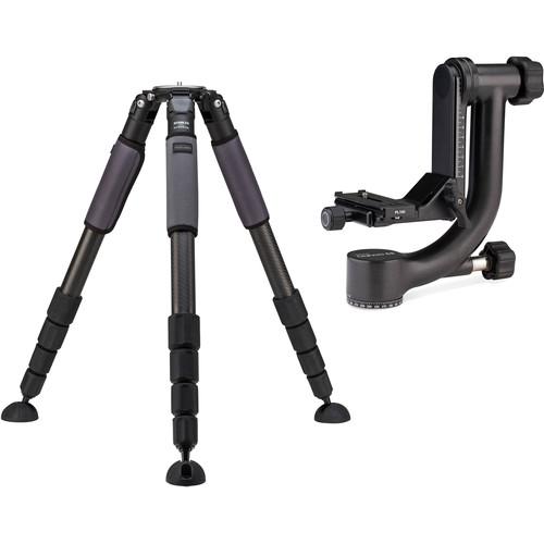 Induro GIT505XXL Grand Series 5 Stealth Carbon Fiber Tripod with Benro GH2C Gimbal Head Kit