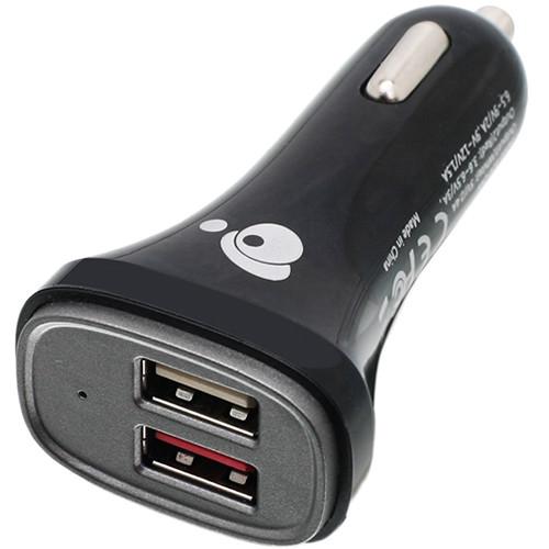 IOGEAR GearPower Dual USB Car Charger with Qualcomm Quick Charge 3.0