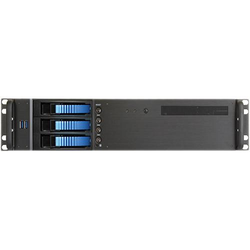 iStarUSA D-230HB-T 2U Compact 3 x 3.5" Bay Hotswap microATX Rackmount Chassis