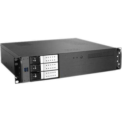 iStarUSA D-230HN-T 2U Compact 3 x 3.5" Bay Trayless Hotswap microATX Rackmount Chassis