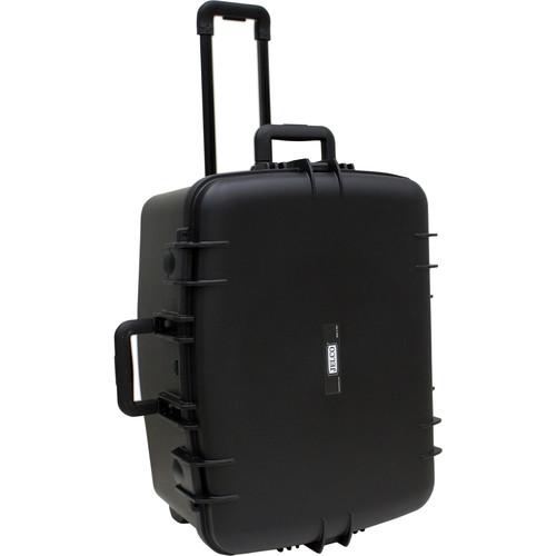JELCO Rugged Carry Case with Wheels, Extension Handle, and DIY Customizable Foam