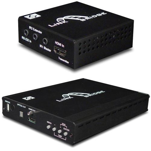 Link Bridge 3Play HDBaseT Lite HDMI Transmitter & 5Play Auto-Scaling Receiver Kit