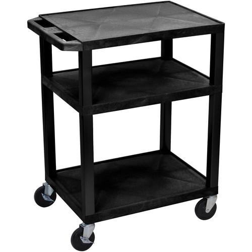 Luxor 34" A V Cart with 3 Shelves