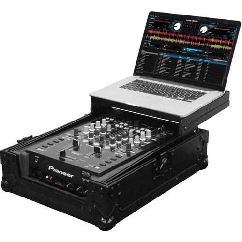 Odyssey Innovative Designs FZGS10MX1BL Black Label Series Low Profile Glide Style Case for a 10" DJ Mixer