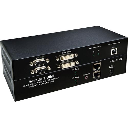 Smart-AVI SDX-2P-TX Dual DVI-D, Dual RS-232, USB Keyboard and Mouse, and Audio Transmitter