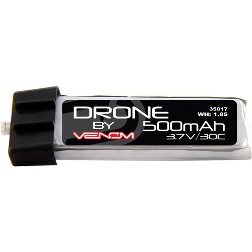 Venom Group Micro Drone 30C 1S 500mAh 3.7V LiPo Battery with E-Flite MCPX Plug