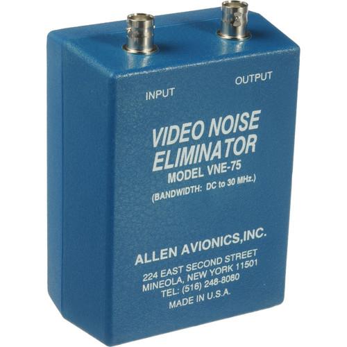 Allen Avionics VNE-75 Video Noise Eliminator, Hum and Noise Eliminator, One I O, 75 ohms, ABS Plastic Housing